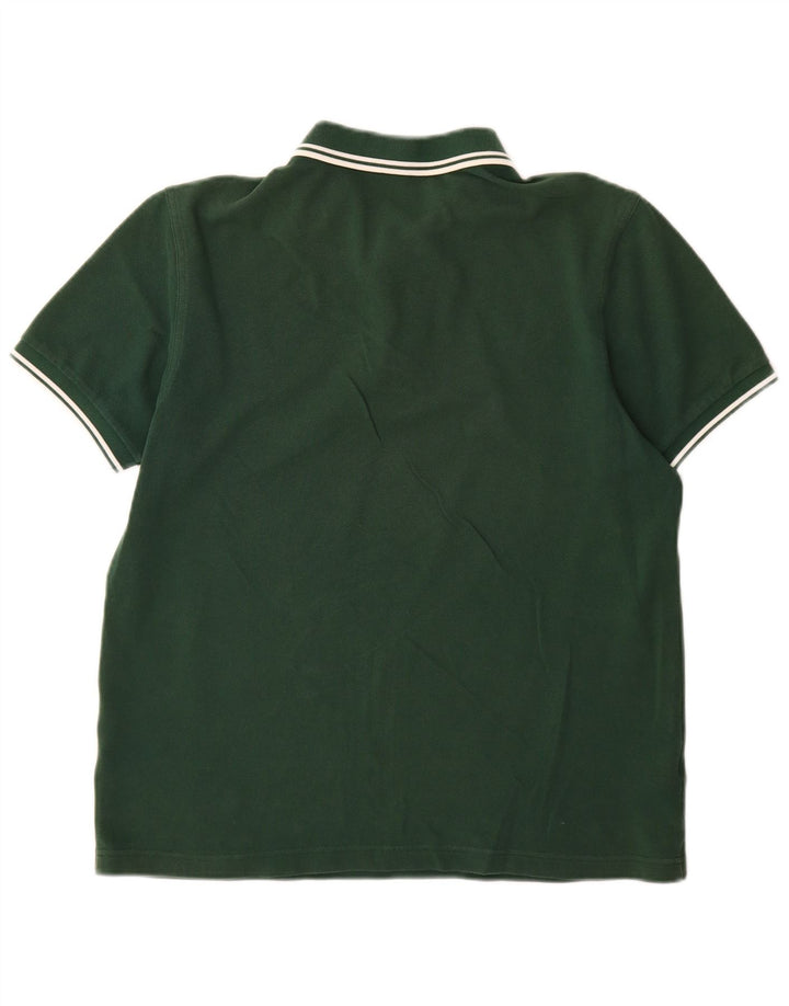 Fred Perry Herren-Poloshirt aus mittelgrüner Baumwolle