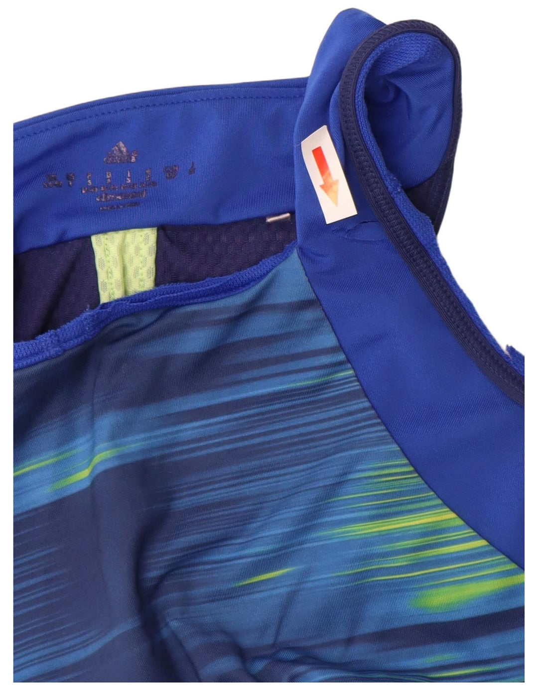 Adidas Damen Climacool Weste Top UK 8/10 Small Blue Pinstripe