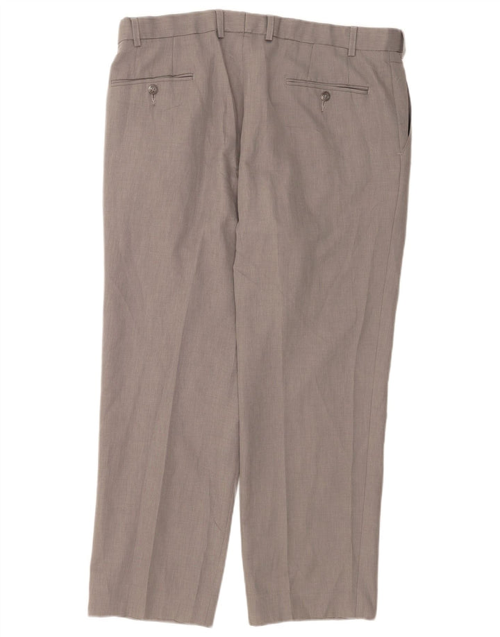 Gerade Herren-Chinohose von Marks & Spencer, W38, L28, grau, Polyester