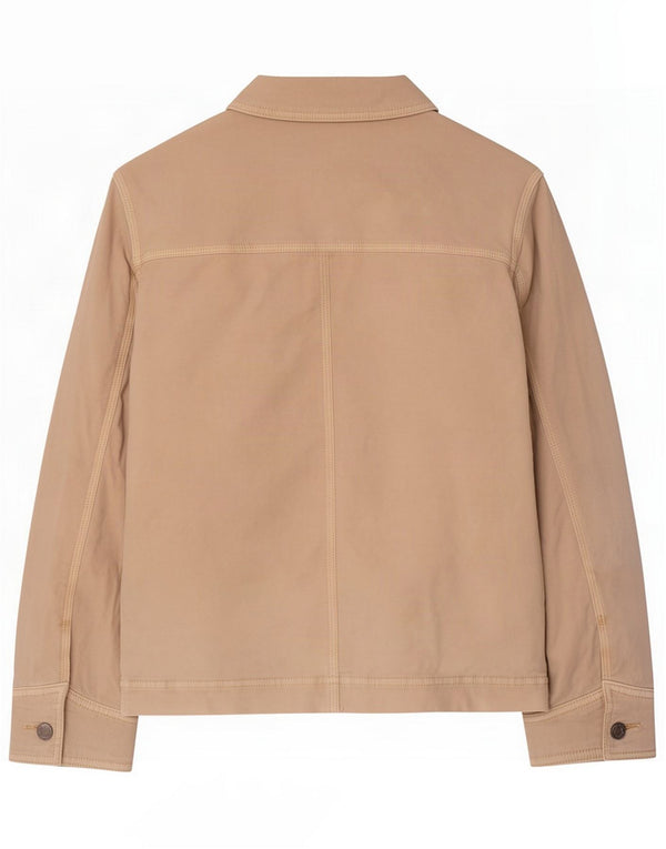 Gap Womens Utility Jacke UK 10 Small Off White Baumwolle