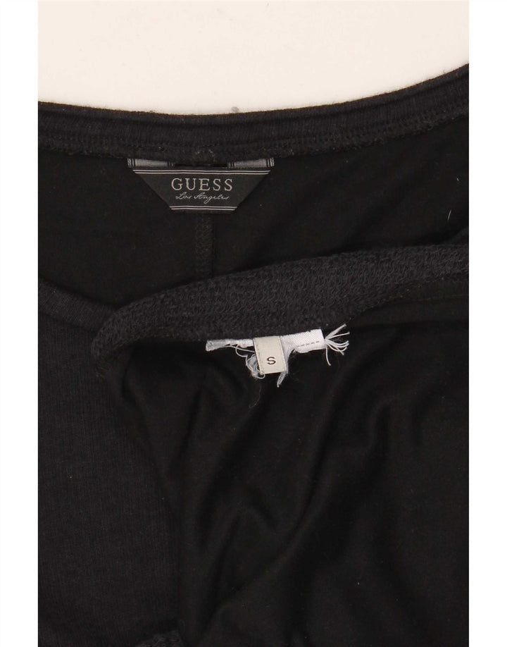 Guess Damen Übergroßes Top Langarm UK 10 Small Schwarz