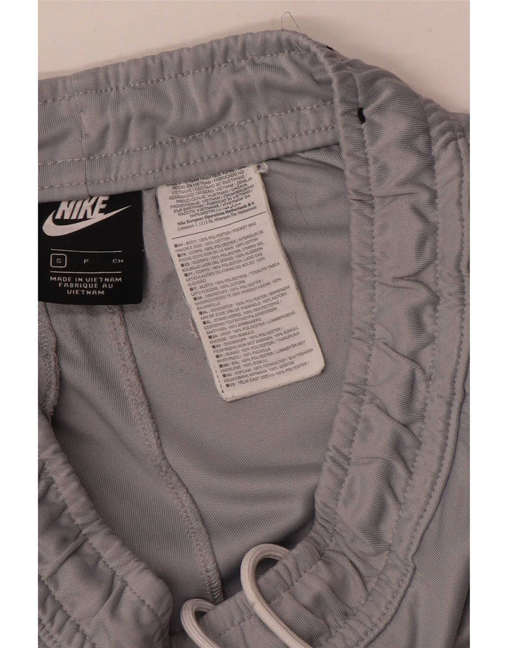 Nike Herren-Trainingshose mit Grafik, Größe S, graues Farbblock-Polyester