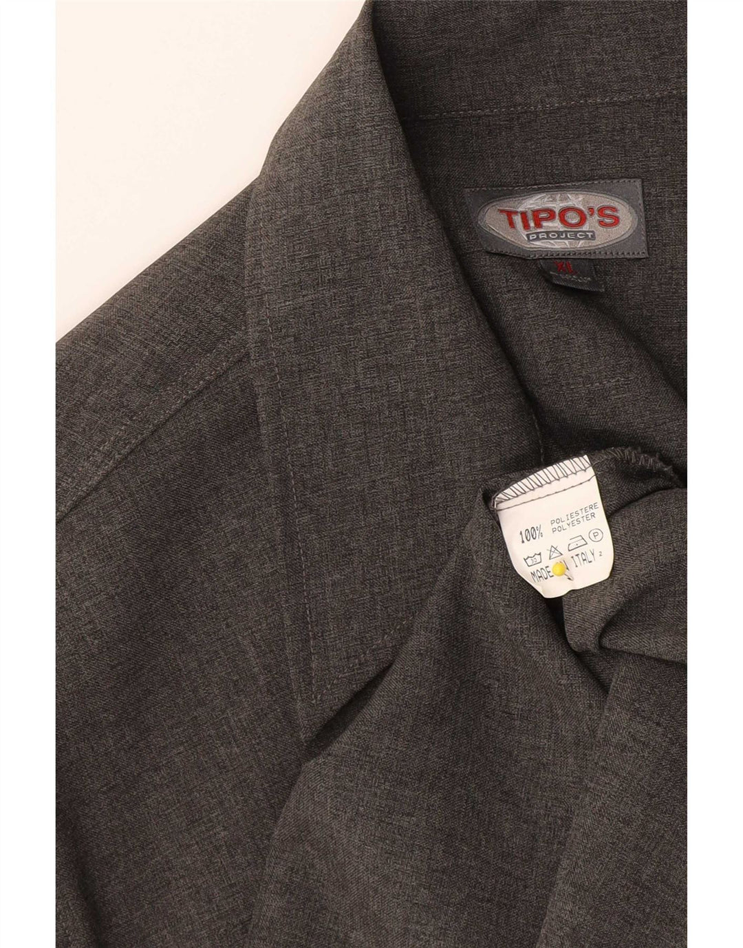 Tipo' S Herrenhemd XL Grau Polyester