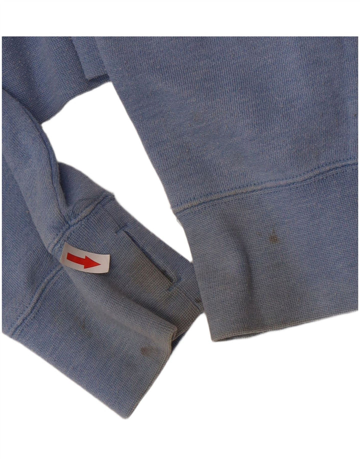 Hurley Damen-Pullover mit übergroßem grafischem Kapuzenpullover, Gr. 10, Größe S, Blau, Baumwolle