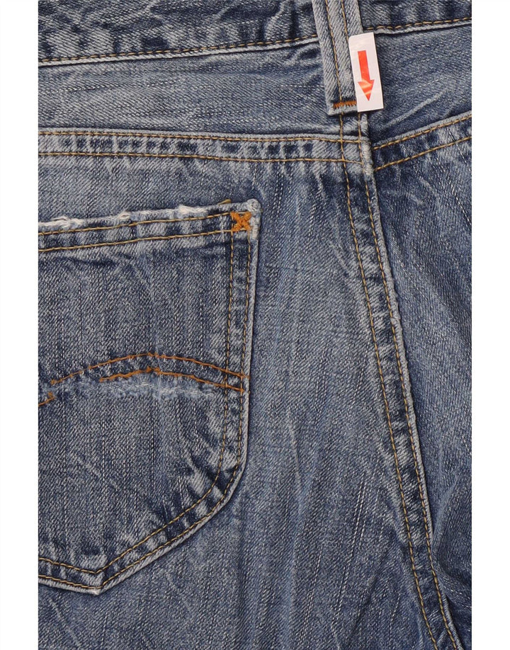 Lee Damen Bootcut-Jeans W31 L30 Blaue Baumwolle