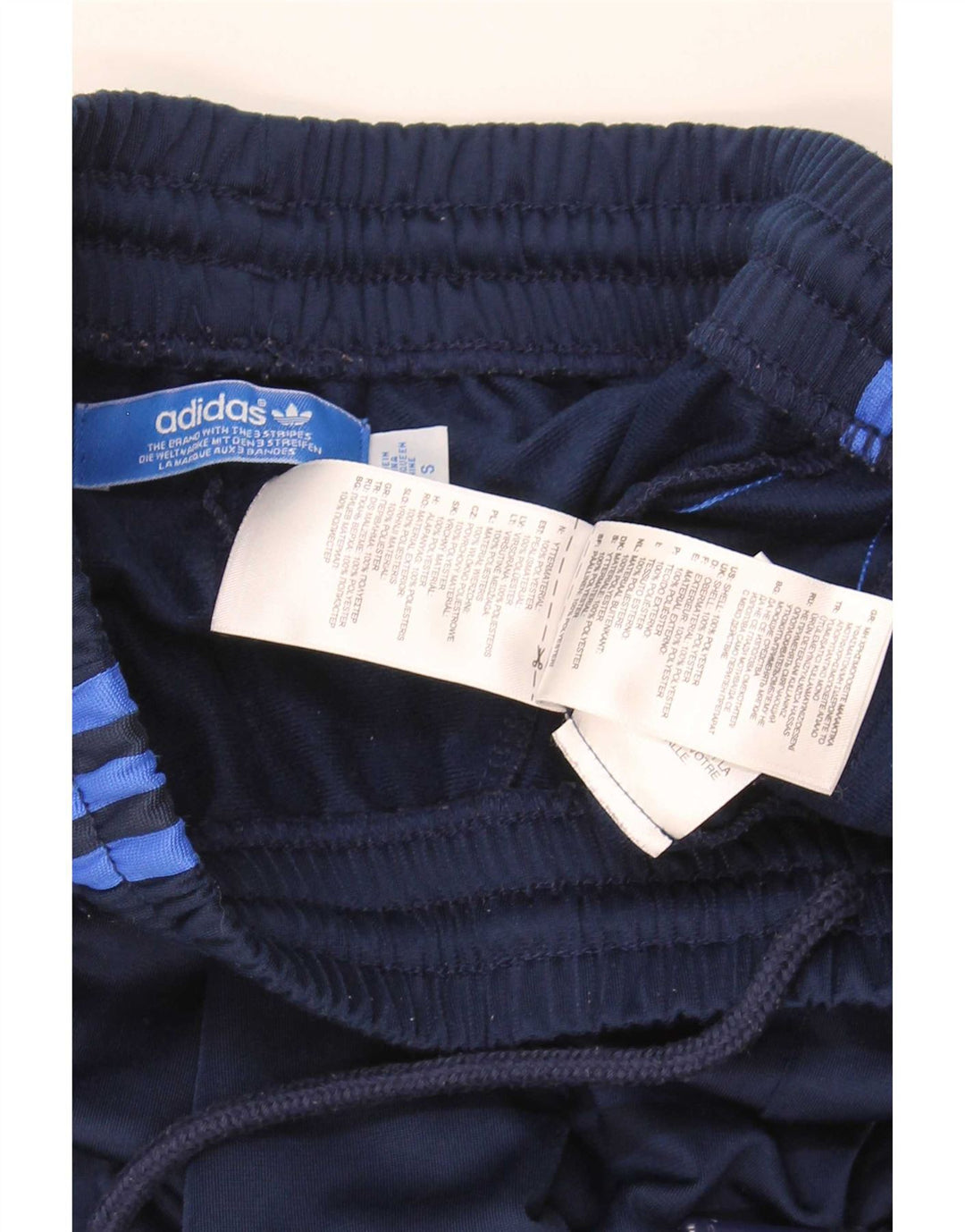 Adidas Herren-Trainingshose, klein, marineblau, Polyester