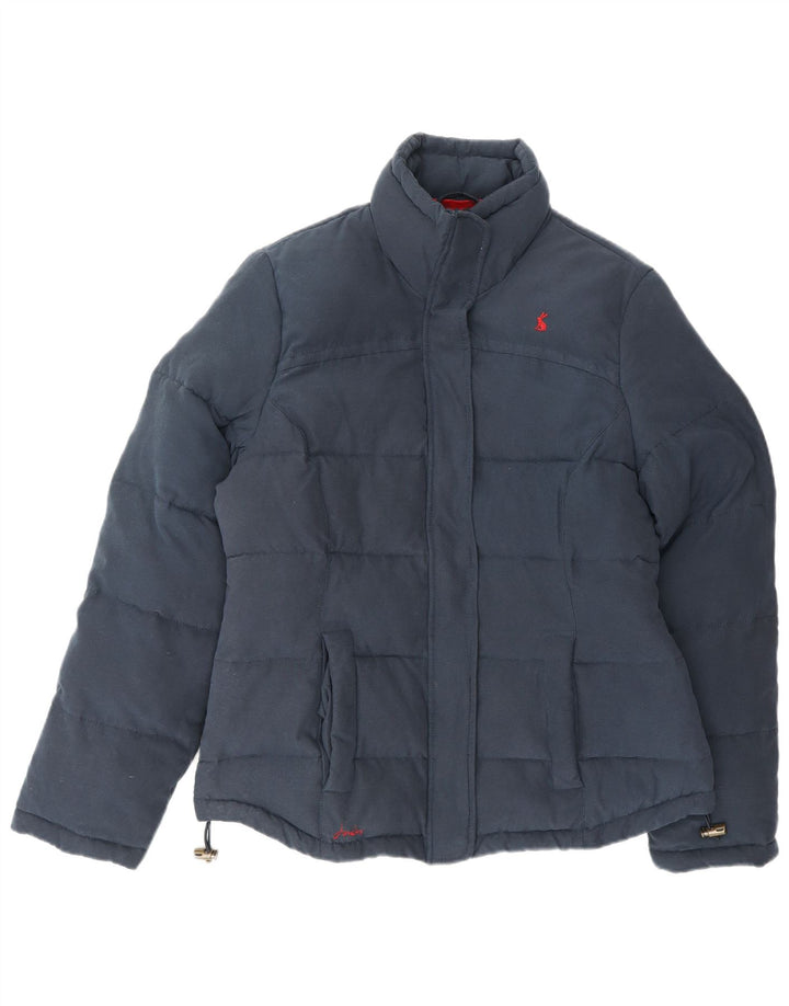 Joules Damen Wattierte Jacke UK 12 Medium Marineblau Polyester