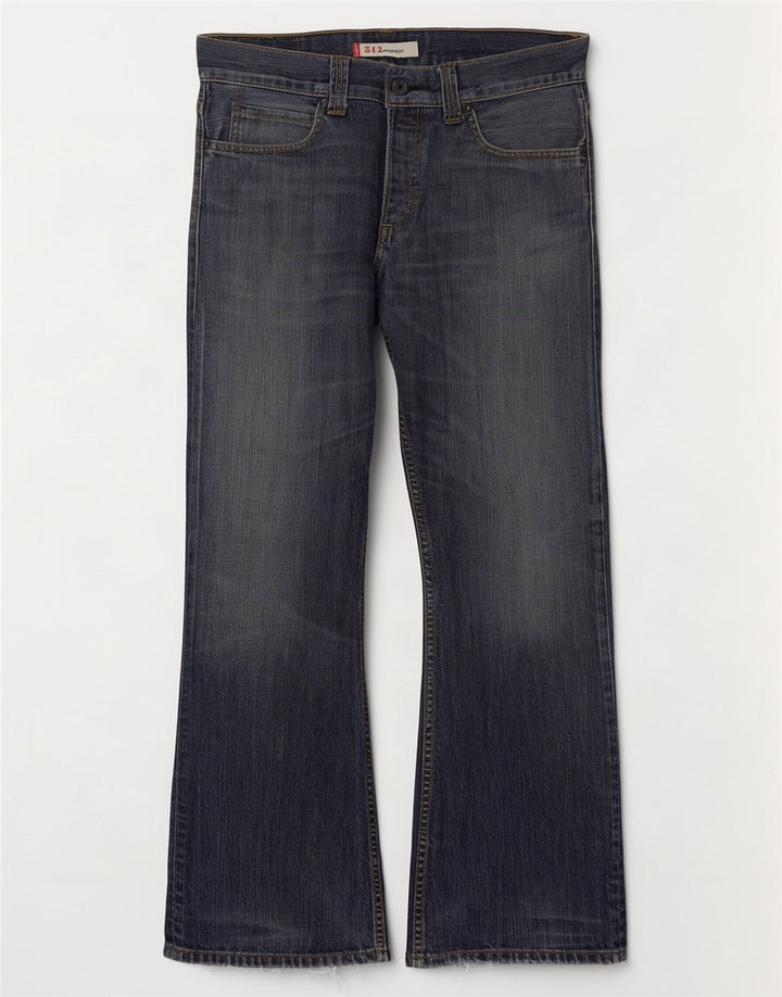Levi's Herren 512 Bootcut Jeans W34 L32 Blaue Baumwolle