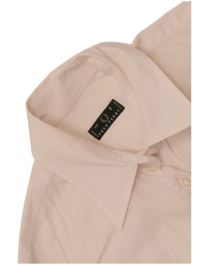 Fred Perry Damen Hemd UK 10 Small Weiß