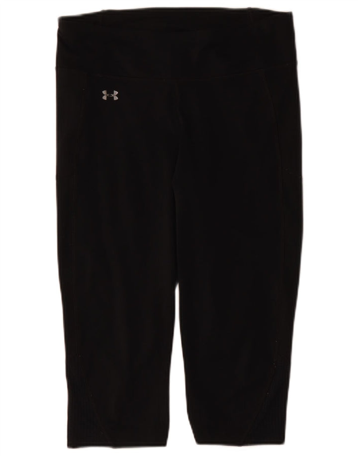 Under Armour Damen Capri-Leggings mit Grafik, UK 14, Größe L, Schwarz, Polyester