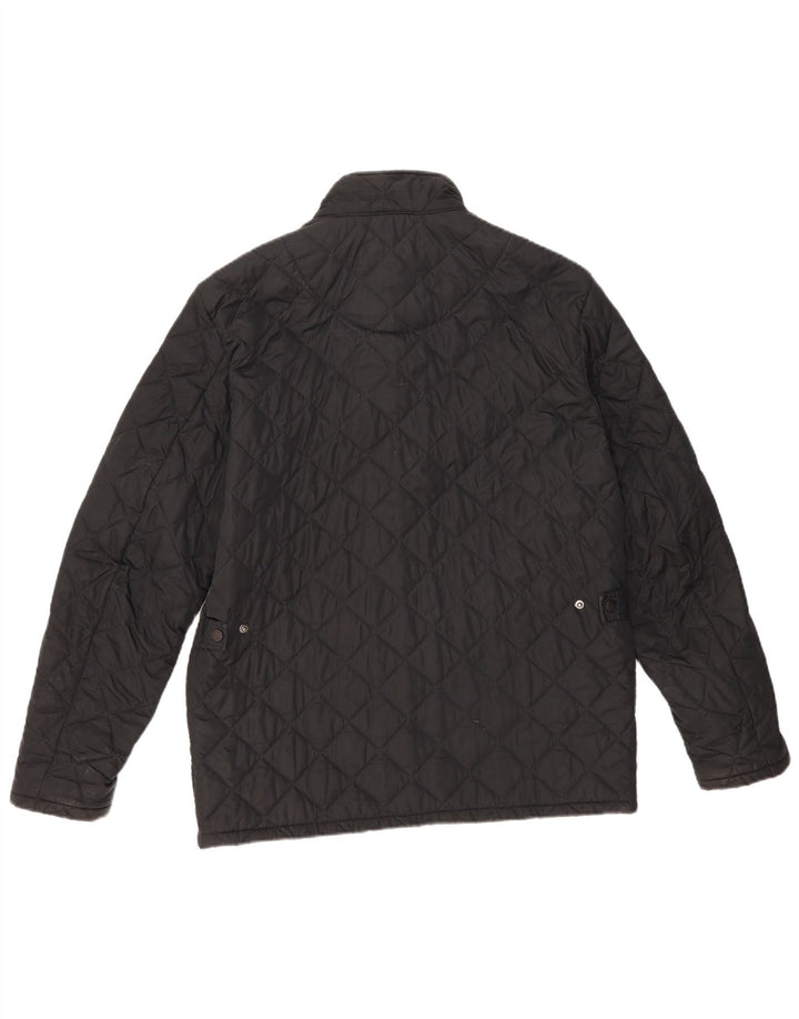 Barbour Herren Steppjacke UK 40 Large Schwarz Polyester