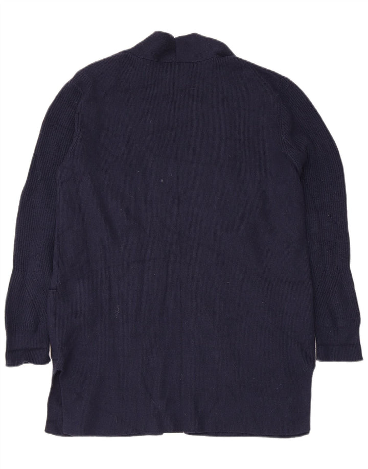 Marks & Spencer Damen Longline-Cardigan-Pullover UK 12 Medium Navy Blue