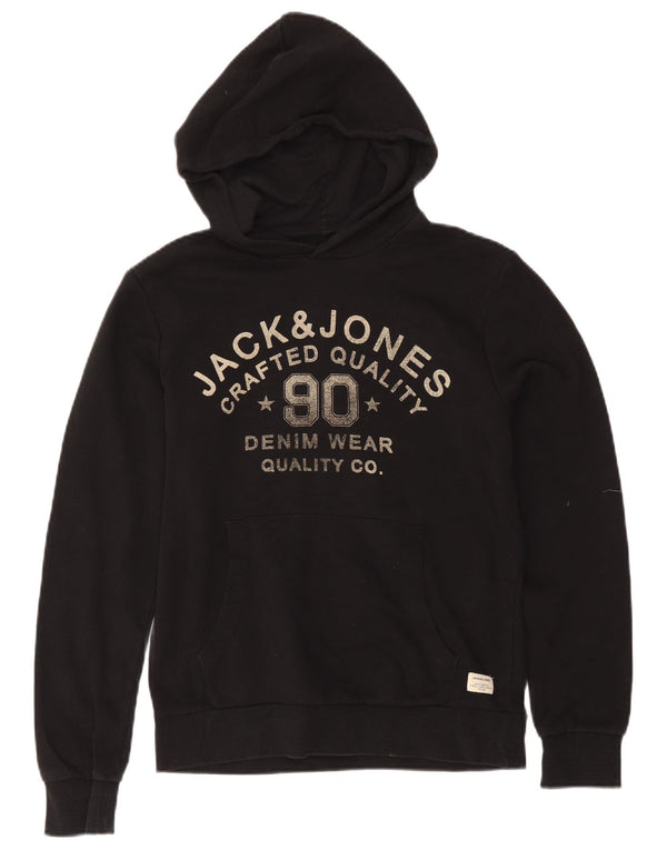 Jack & Jones Herren Graphic Hoodie Pullover XS Schwarz Baumwolle
