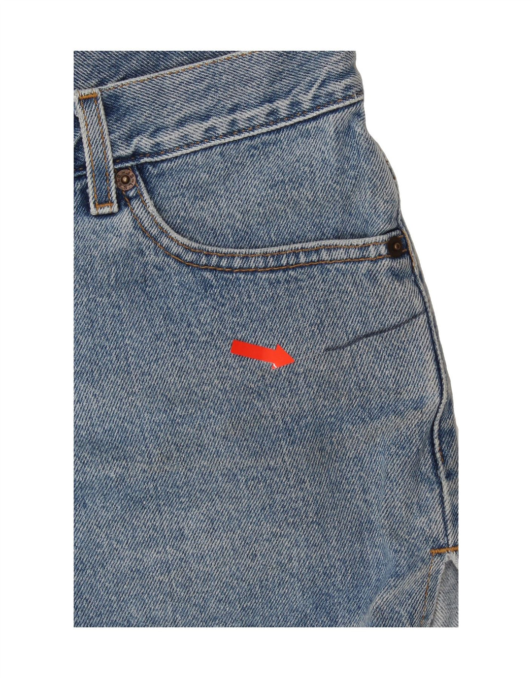 LEVI'S Womens Denim Shorts W34 Large Blue Vintage Levi's and Second-Hand Levi's from Messina Hembry 