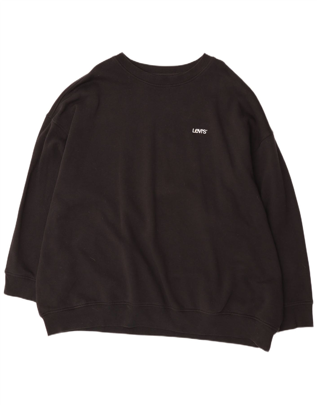 Levi's Herren Relaxed Fit Sweatshirt Pullover 5XL Schwarz Baumwolle