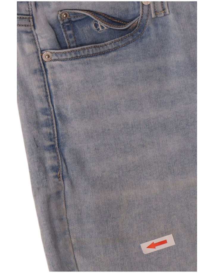 Calvin Klein Damen Slim Jeans W30 L27 Blaue Baumwolle