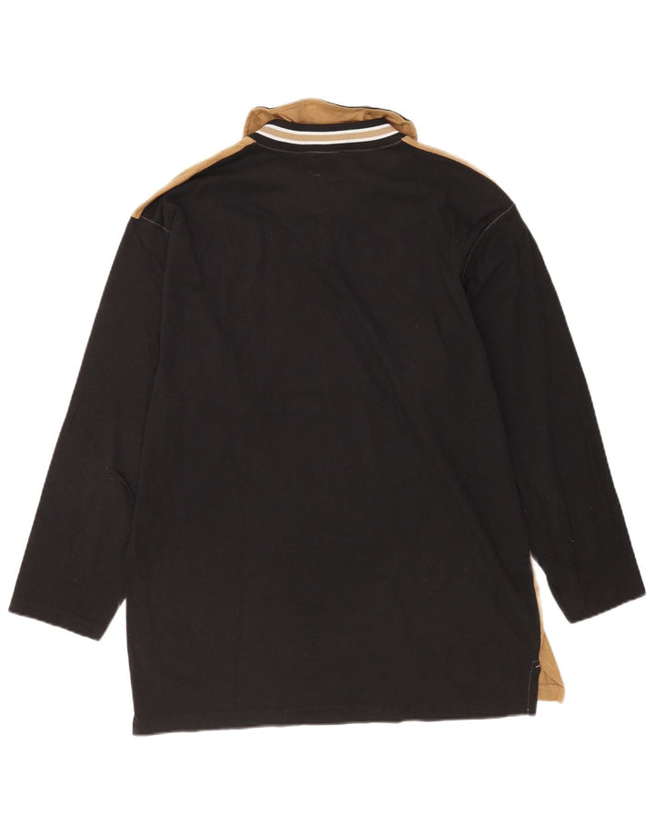 Champion Herren-Oberteil mit Reißverschluss, langärmlig, klein, beige, Colourblock-Baumwolle