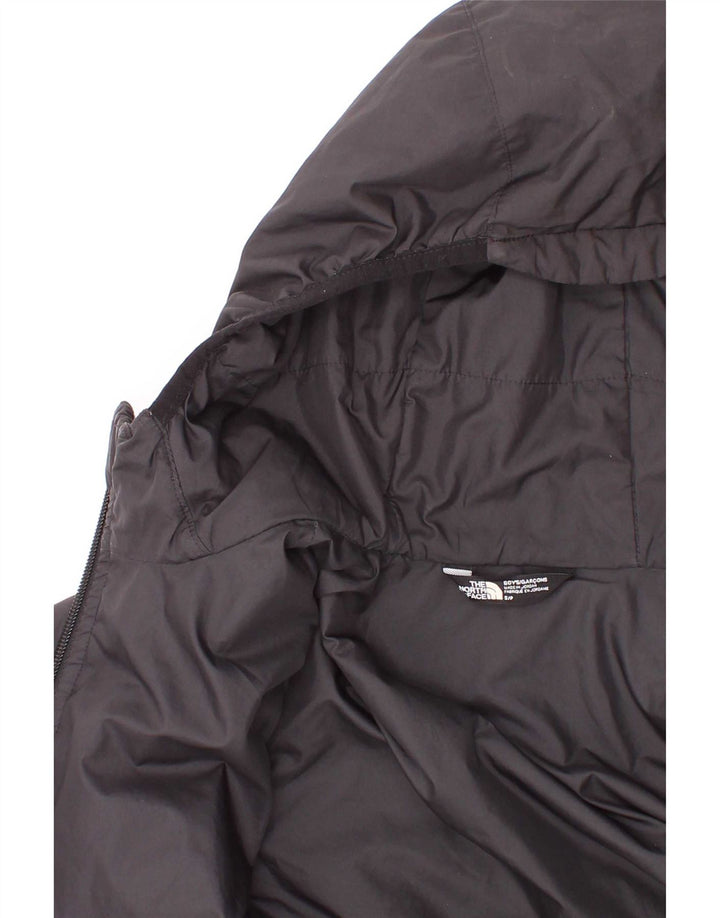 The North Face Wattierte Jacke mit grafischer Kapuze für Jungen, 7–8 Jahre, Größe S, Schwarz