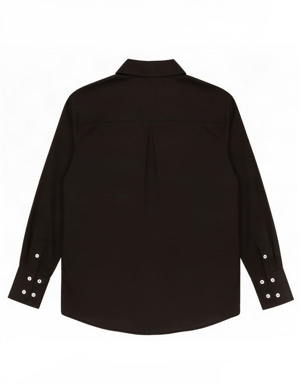 Zara Damen Übergroßes Hemd UK 10 Small Schwarz