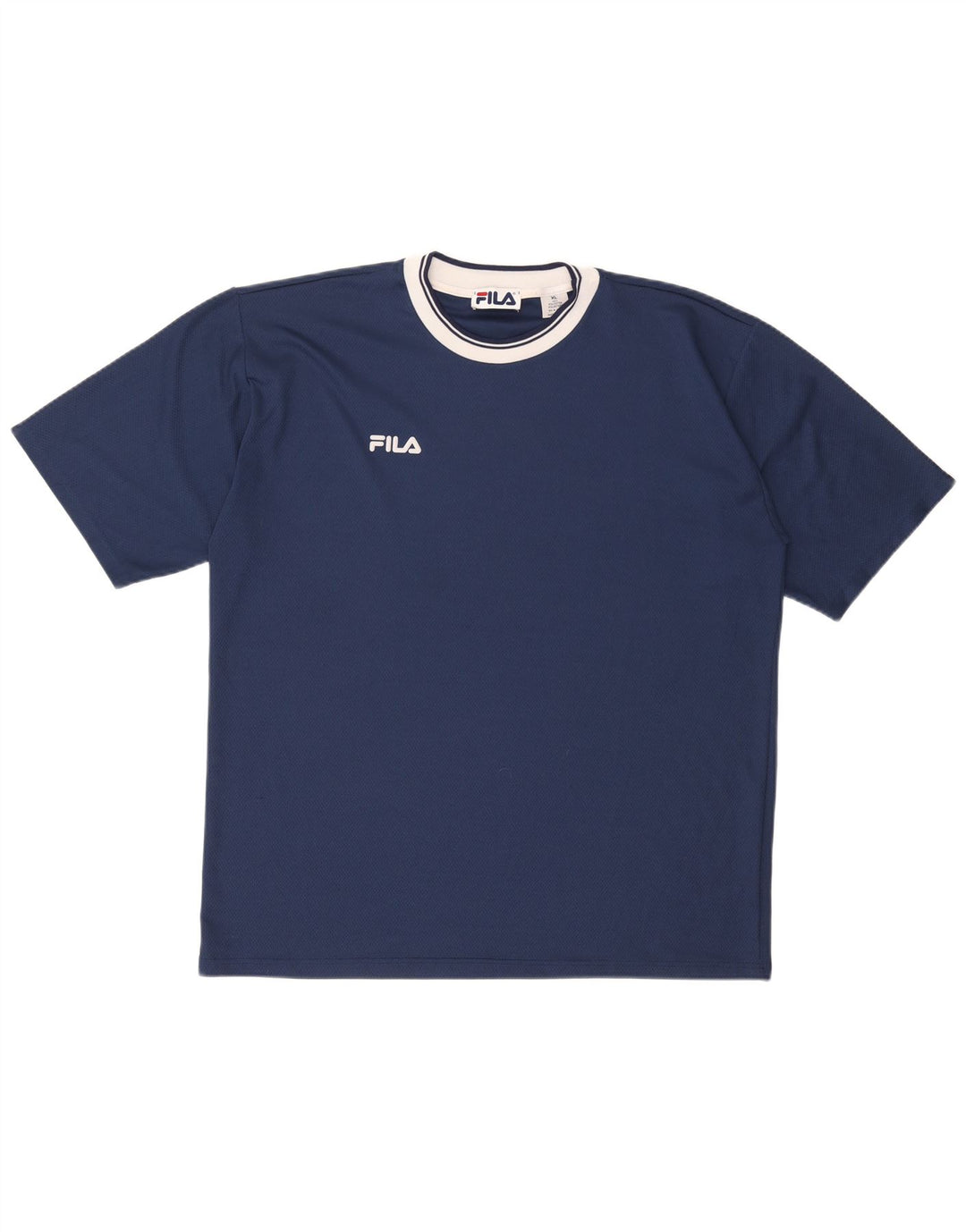 FILA Herren T-Shirt Top XL Marineblau Polyester