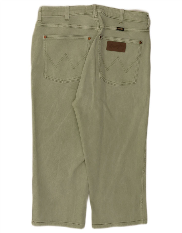 WRANGLER Gerade Damen-Freizeithose W30 L27 Grüne Baumwolle