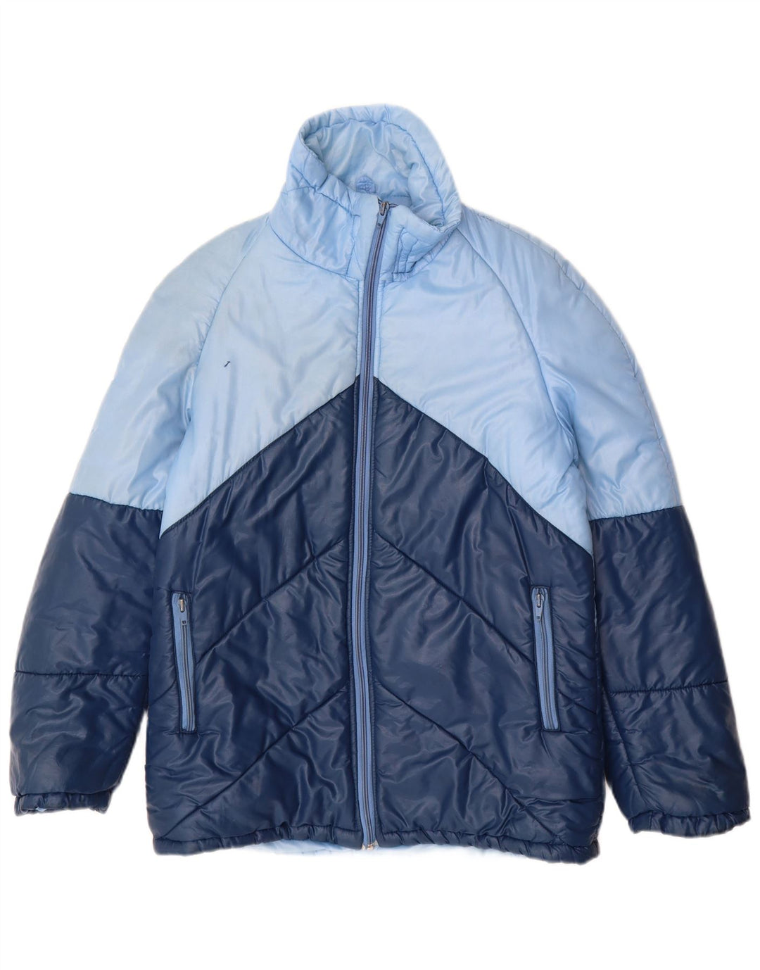 MARILENA Wattierte Herrenjacke UK 36 Small Blue Colourblock