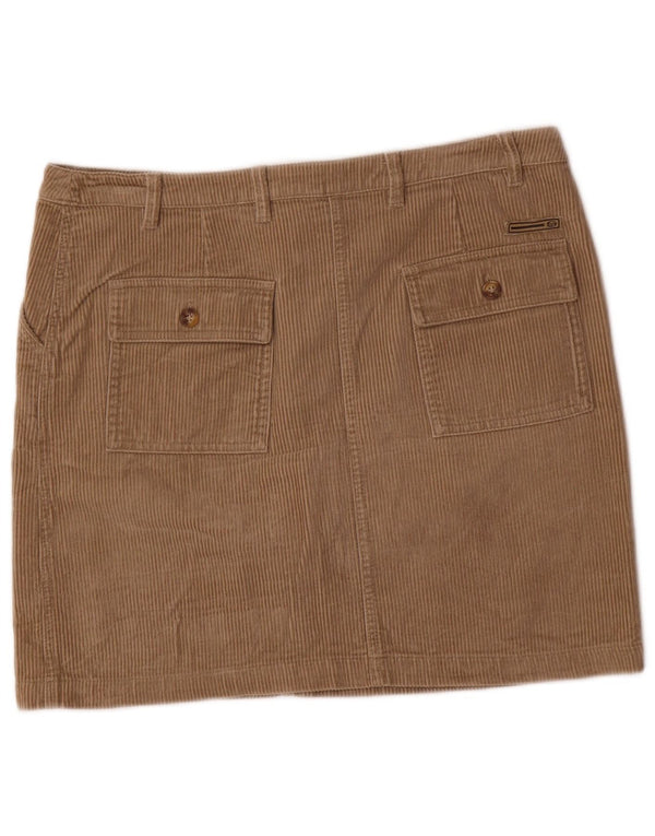 Sergio Tacchini Damen Cordrock IT 44 Medium W34 Beige Baumwolle