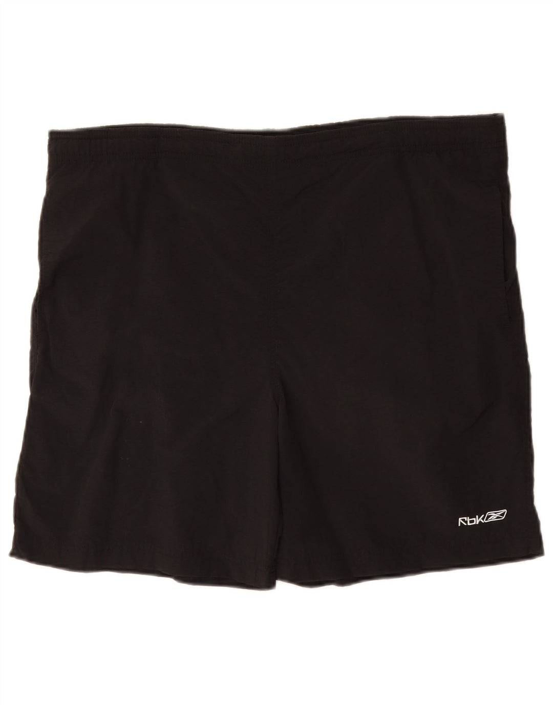 Reebok Herren-Badeshorts, groß, aus schwarzem Nylon