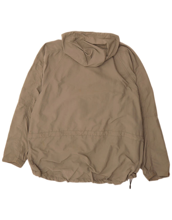 Rohan Mens Hooded Pullover Rain Jacket UK 42 XL Grey Polyamide