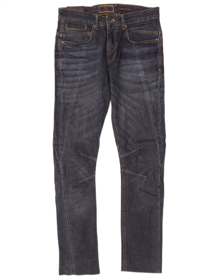 Zara Herren Slim Jeans EU 38 Small W30 L30 Marineblau Baumwolle