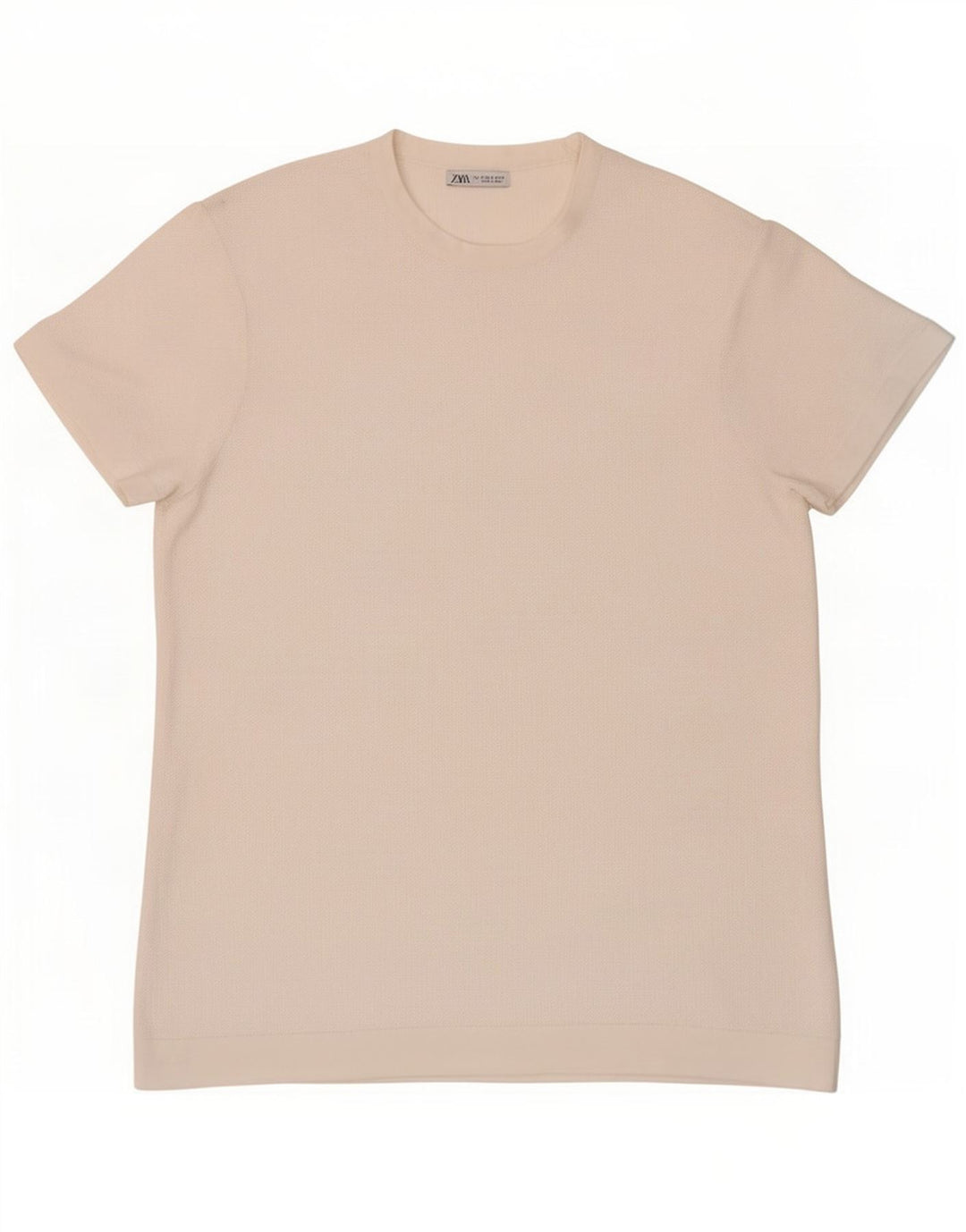 Zara Herren T-Shirt Top Small Weiß