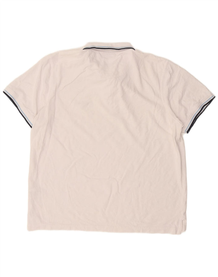 Pierre Cardin Herren-Poloshirt mit normaler Passform, große weiße Baumwolle