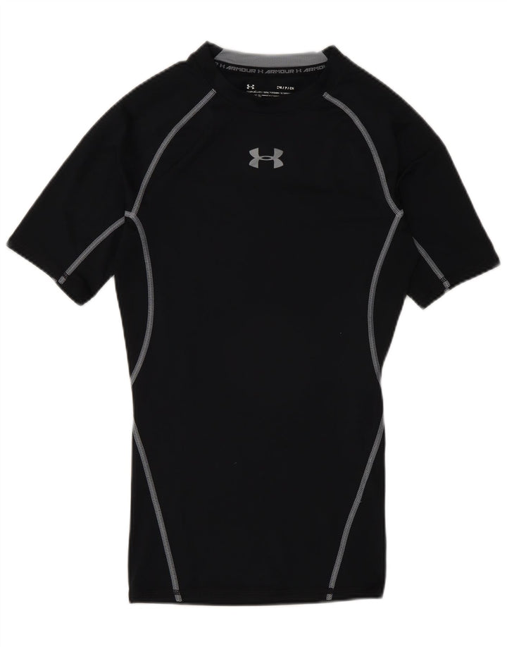 Under Armour Herren Kompressions-T-Shirt Top Small Schwarz Sport