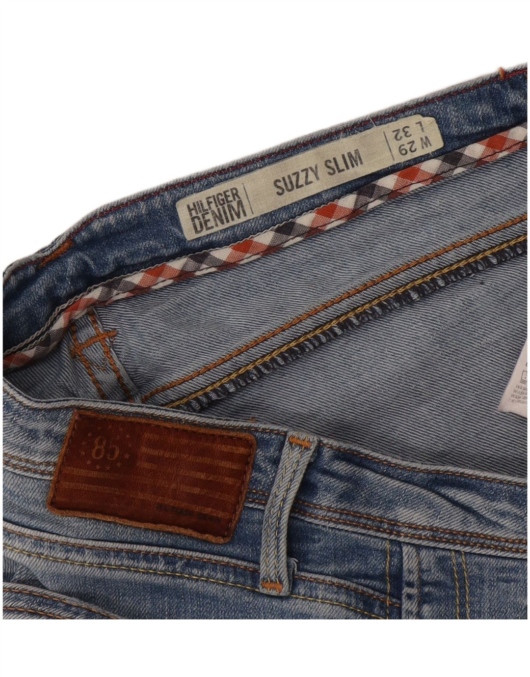 Tommy Hilfiger Damen Suzzy Slim Jeans W29 L32 Blaue Baumwolle