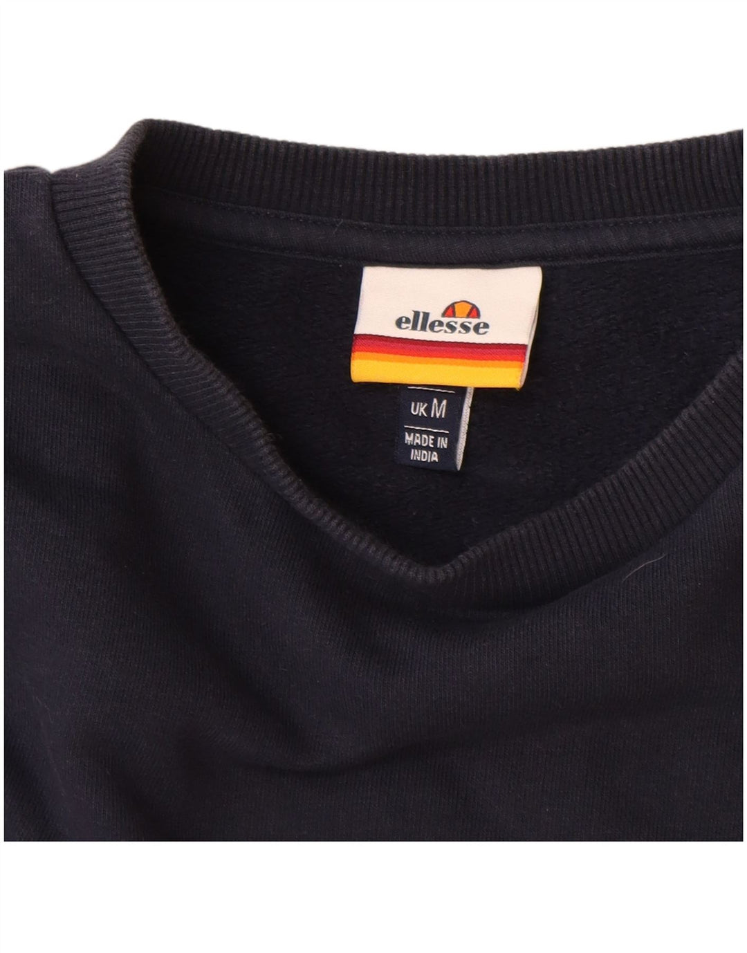 Ellesse Herren-Sweatshirt mit Grafik, mittlere marineblaue Baumwolle
