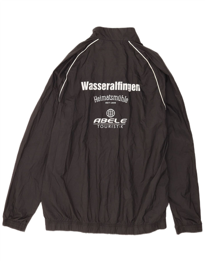 Adidas Herren Clima Proof Graphic Zip Neck Pullover Trainingsanzug Top Large Schwarz