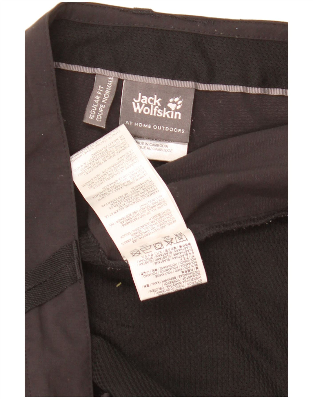Jack Wolfskin Herren Cargo Shorts UK 46 XL W40 Schwarz Polyamid