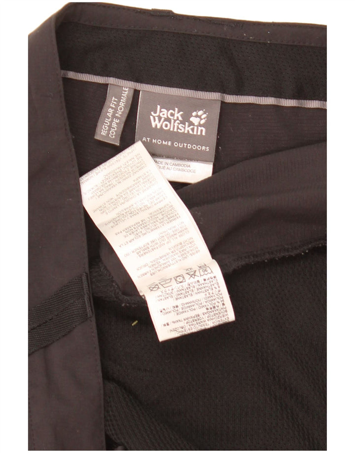 Jack Wolfskin Herren Cargo Shorts UK 46 XL W40 Schwarz Polyamid