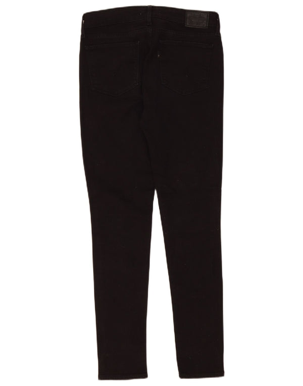 Levi's Damen 711 Skinny Jeans W28 L28 Schwarze Baumwolle