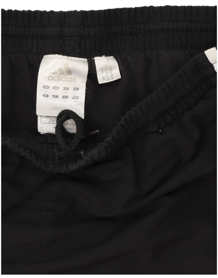 Adidas Damen Trainingshose UK 10 Small Schwarz Polyester