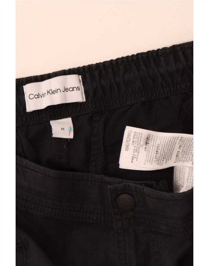 Calvin Klein Herren Jogger Cargo Hose Medium W32 L30 Schwarz Baumwolle