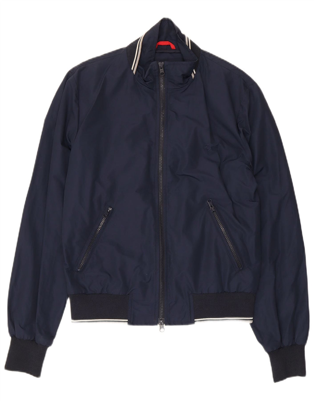 FAY Herren Bomberjacke UK 36 Small Marineblau Baumwolle