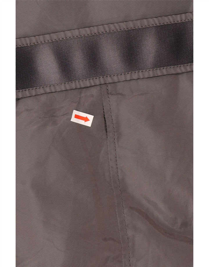 PEUTEREY Damen wattierte Jacke mit Gürtel IT 46 Large Grau Polyamid Klassisch