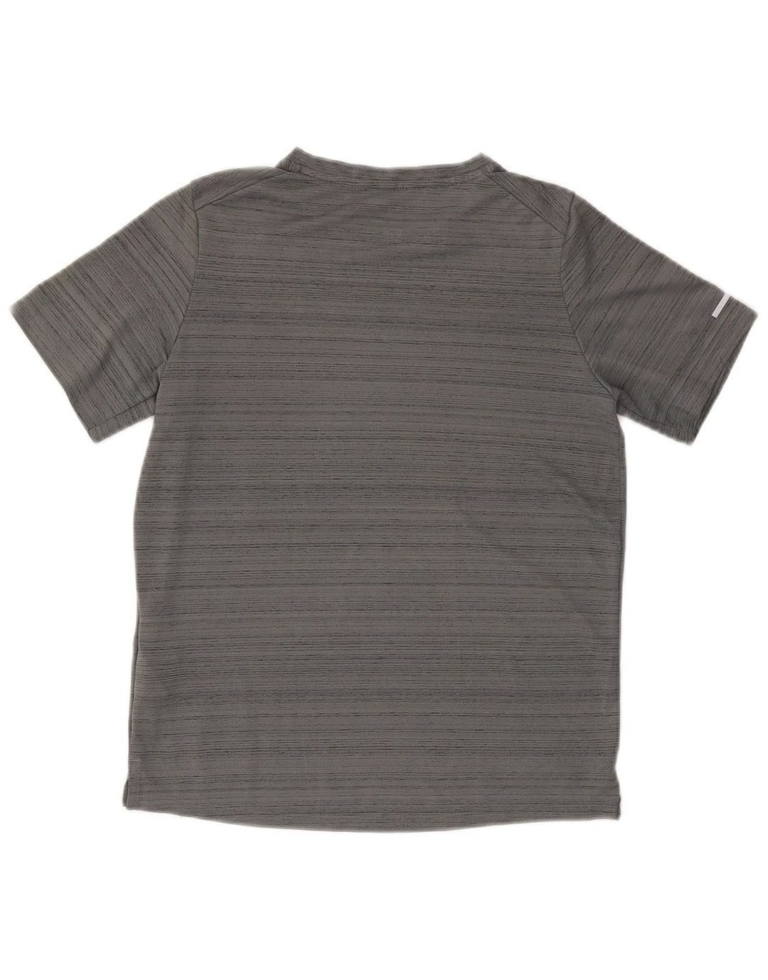 Nike Boys Dri Fit T-Shirt Top 12-13 Years Large Grey Striped Polyester