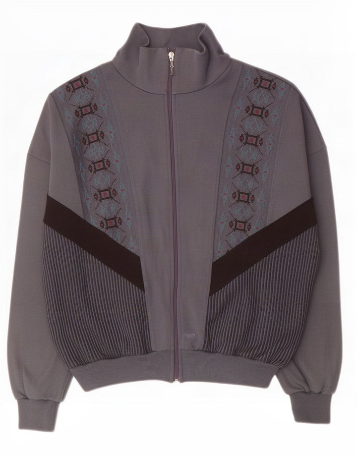 Rodeo Herren Strickjacke 2XL Grau Fair Isle Acryl