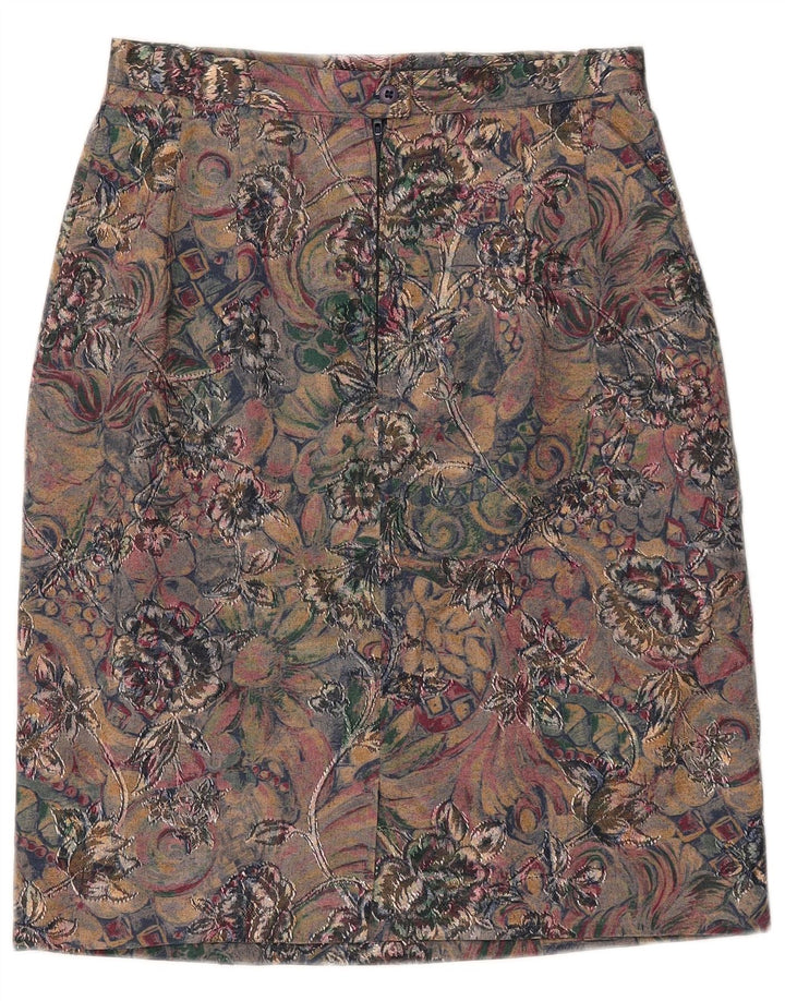 Vintage Damen Bleistiftrock W27 Kleines mehrfarbiges Paisley