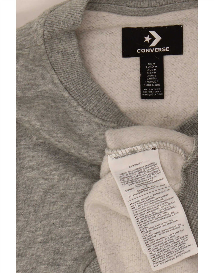 Converse Herren Peanuts Graphic Sweatshirt Pullover mittelgraue Baumwolle