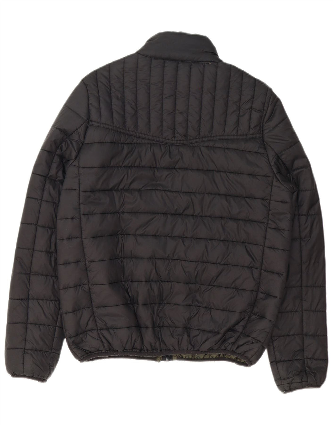 Urban Classics Herren Wattierte Jacke UK 36 Small Schwarz Polyester