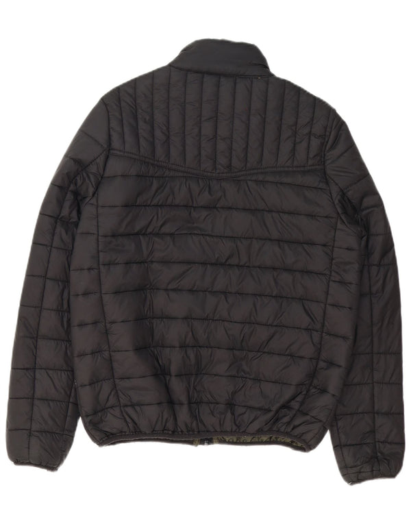 Urban Classics Herren Wattierte Jacke UK 36 Small Schwarz Polyester