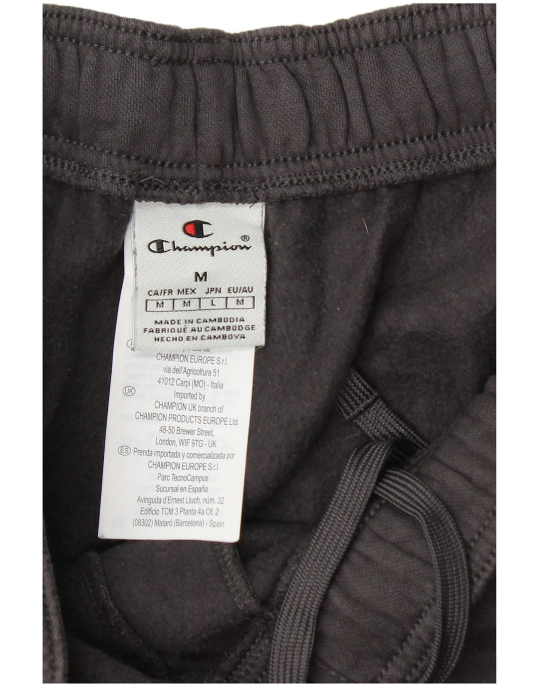 Champion Damen-Trainingshose mit Grafik, UK 14, mittelgraue Baumwolle
